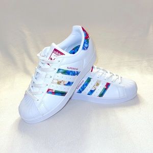 Adidas Superstar Floral striped